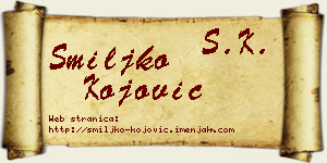 Smiljko Kojović vizit kartica